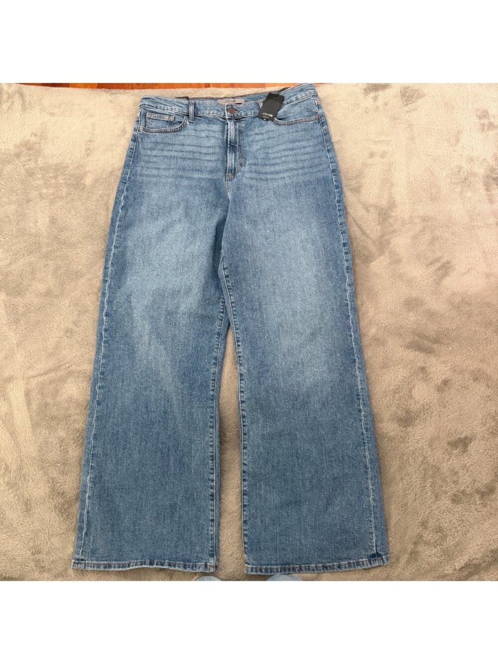 NWT Joe's Jeans High Rise Wide Leg Womens Plus Size 34 Medium Wash